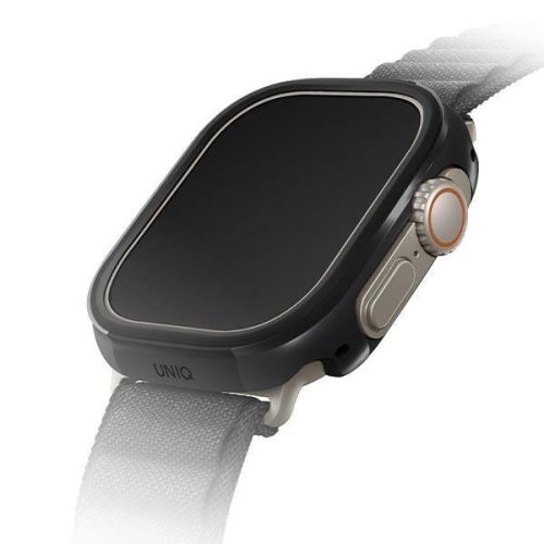 Uniq Valencia Apple Watch Ultra 49mm case. black/midnight black