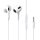 Baseus Encok H17 3.5mm minijack wired headphones white (NGCR020002)