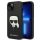 Karl Lagerfeld KLHCP14MSAPKHK iPhone 14 Plus 6,7" czarny/black hardcase Saffiano Karl's Head Patch