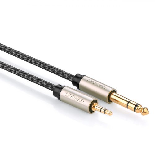 Ugreen cable audio cable TRS mini jack 3.5mm - jack 6.35mm 1m gray