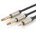 Ugreen cable audio cable mini jack 3.5 mm - 2 x jack 6.35 mm 1m gray (AV126)