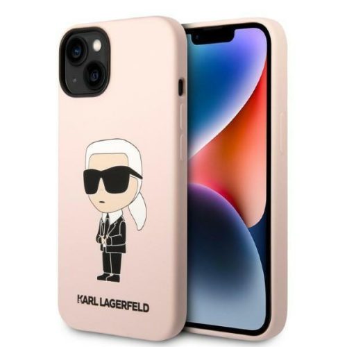 Karl Lagerfeld KLHCP14MSNIKBCP iPhone 14 Plus 6.7" hardcase pink/pink Silicone Ikonik