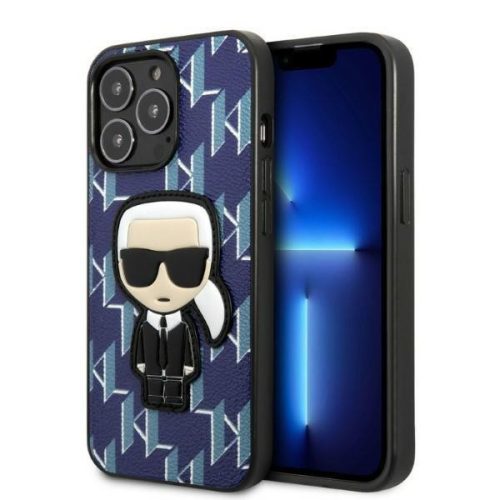 Karl Lagerfeld KLHCP13XPMNIKBL iPhone 13 Pro Max 6.7" hardcase blue/blue Monogram Ikonik Patch