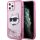 Karl Lagerfeld KLHCP12MLNCHCP iPhone 12/ 12 Pro 6.1" pink/pink hardcase Glitter Choupette Head