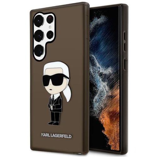 Karl Lagerfeld KLHCS23LHNIKTCK S23 Ultra S918 black/black hardcase Ikonik Karl Lagerfeld