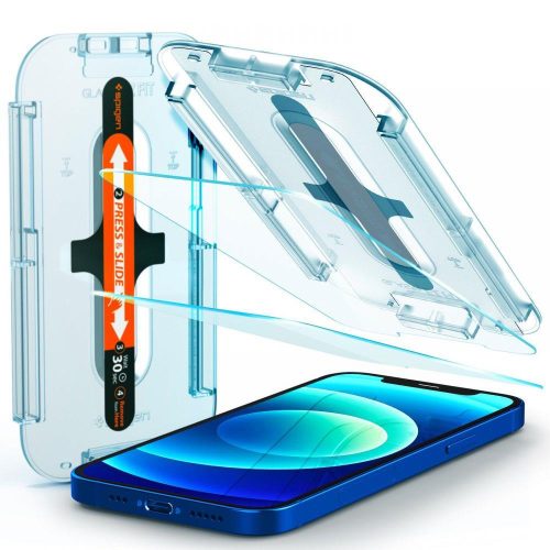 TEMPERED GLASS Spigen GLAS.TR "EZ FIT" 2-PACK IPHONE 12/12 PRO