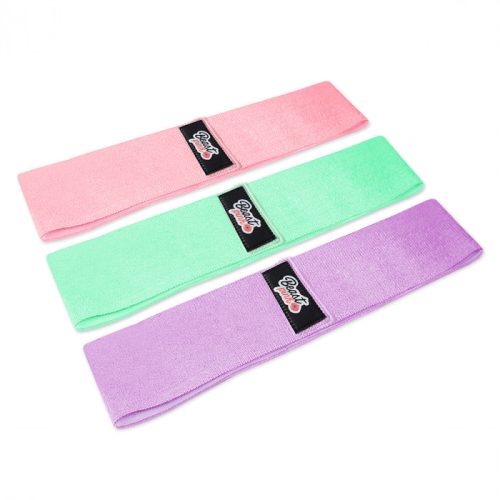 Wozinsky Set of 3x Fabric Resistance Bands Resistance Mini Band for Yoga Crossfit Fitness (WFB-01)