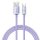 Baseus crystal shine series fast charging data cable USB Type A to USB Type C100W 1,2m purple (CAJY000405)