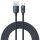 Baseus Crystal Shine Series cable USB cable for fast charging and data transfer USB Type A - USB Type C 100W 2m black (CAJY000501)