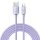 Baseus crystal shine series fast charging data cable USB Type A to USB Type C 100W 2m purple (CAJY000505)