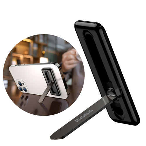 Baseus self-adhesive foldable phone holder black (LUXZ000001)