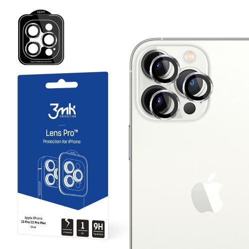 3MK Lens Protection Pro iPhone 13 Pro / 13 Pro Max Camera lens protection with mounting frame 1 pc.