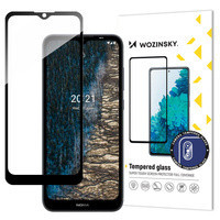 Wozinsky Full Glue Tempered Glass Nokia C20/C10 Full Screen Cover Black