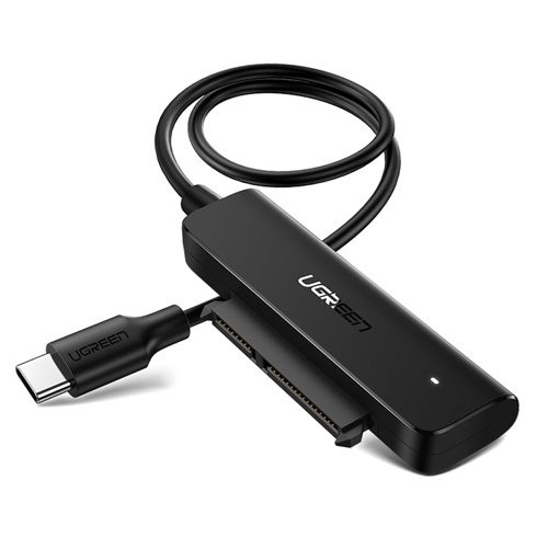 Ugreen adapter 2.5 '' SATA III 3.0 HDD SSD - USB Type C 3.2 Gen 1 (SuperSpeed USB 5 Gbps) adapter black (70610 CM321)