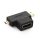 Ugreen adapter HDMI Type A (female) to mini HDMI (male) / micro HDMI (male) black (20144)