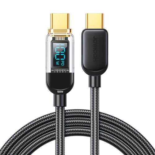 Joyroom USB C - USB C 100W cable for fast charging and data transfer 1.2 m black (S-CC100A4)