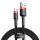 Baseus Cafule Cable durable nylon cord USB / USB-C QC3.0 3A 0.5M black-red (CATKLF-A91)