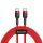 Baseus Cafule Cable Durable Nylon Braided Wire USB-C PD / USB-C PD PD2.0 60W 20V 3A QC3.0 2M red (CATKLF-H09)