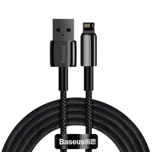 Baseus Tungsten USB - Lightning cable 2,4 A 2 m black (CALWJ-A01)