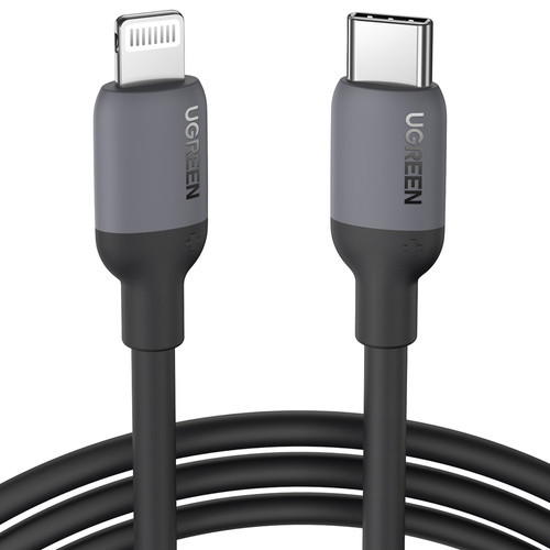 Ugreen fast charging cable USB Type C - Lightning (MFI certified) Power Delivery 20W 1m black (US387 20304)