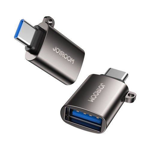 Joyroom USB 3.2 Gen 1 (Male) - USB Type C (Female) adapter black (S-H151 Black)