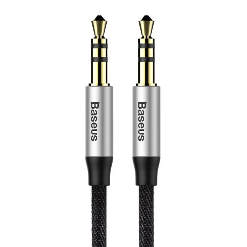 Baseus Yiven M30 stereo AUX audio cable 3.5 mm male mini jack 1.5m silver-black (CAM30-CS1)