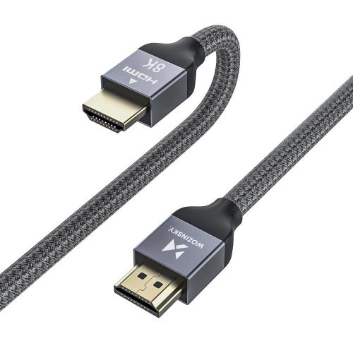 Wozinsky cable HDMI 2.1 8K 60 Hz 48 Gbps / 4K 120 Hz / 2K 144 Hz 5 m Silver (WHDMI-50)