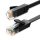 Ugreen Flat Cable Internet Cable Ethernet Patchcord RJ45 Cat 6 UTP 1000Mbps 0.5m Black (50183)