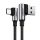 Ugreen angle cable USB cable - USB Type C Quick Charge 3.0 QC3.0 3 A 0.5 m gray (US176 20855)