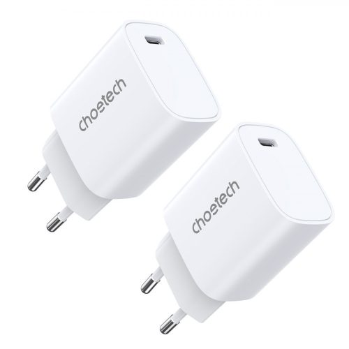 Choetech Q5004*2 PD20W charger for iphone12/13 series White