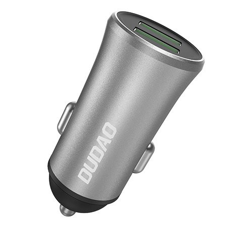 Dudao 3,4A smart car charger 2x USB silver (R6S silver)