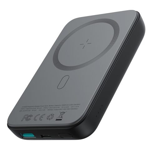 Joyroom Power Bank 10000mAh 20W Power Delivery Quick Charge Magnetic Qi 15W Wireless Charger for iPhone Compatible with MagSafe Black (JR-W020 black)