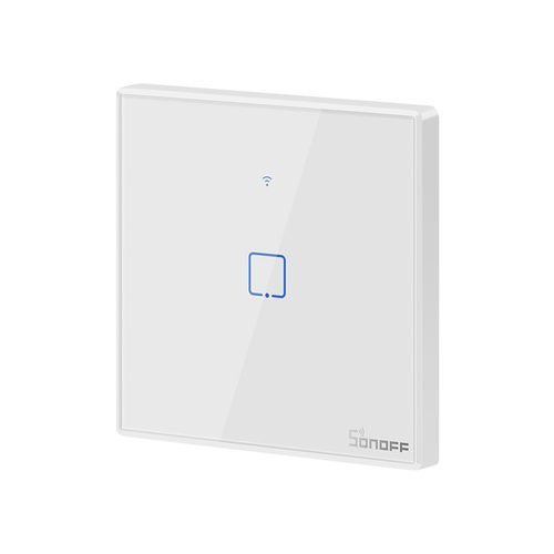 Sonoff T2EU1C-TX Single Channel Touch Light Switch Switch Wi-Fi Button White (IM190314015)