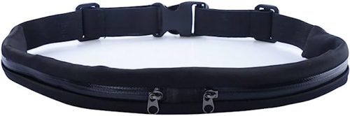 Running belt with two pocket black