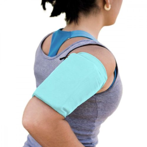 Elastic fabric armband armband for running fitness S blue