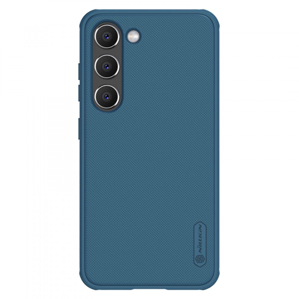 Nillkin Super Frosted Shield Pro tok Samsung Galaxy S23+ páncéltokhoz + telefonállvány kék