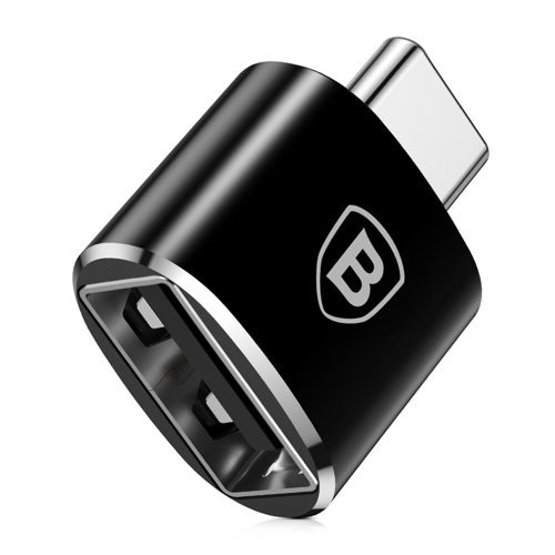 Baseus átalakító USB-ből Type-C-be, OTG adapter fekete (CATOTG-01)