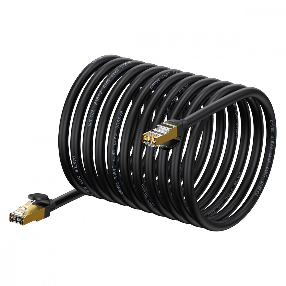Baseus Ethernet RJ45 hálózati kábel, 10Gbps, 30m (fekete)