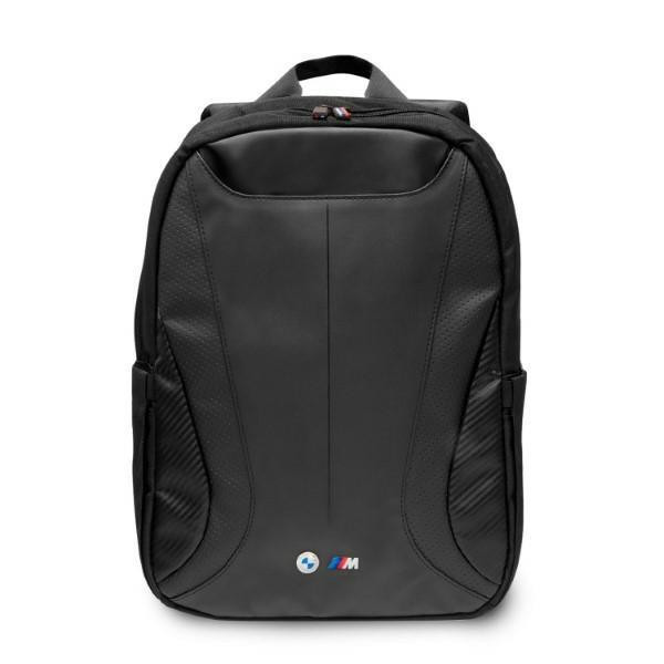 BMW Backpack BMBP15SPCTFK 16" black/black Carbon&Leather Tricolor